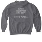 Aurora Logo EVFD Shirts, a Charcoal Gildan Softstyle Pullover Hoodie (back-view)