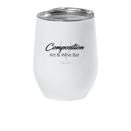 Wine Tumbler, a White Insulated Wine Cup