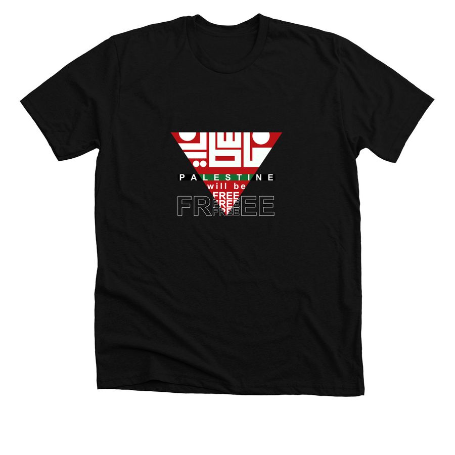 Red Triangle ? Dark Edition?, a Solid Black Blend Premium Unisex Tee