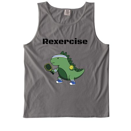 Rexercise Pickleball 2026, a Grey Comfort Colors Tank Top