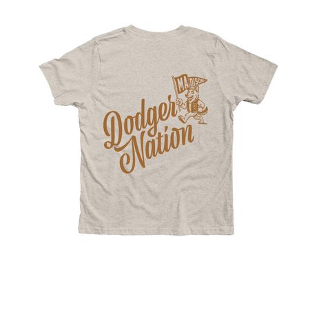MEF Dodger Nation Merch, a Heather Dust Premium Youth Tee