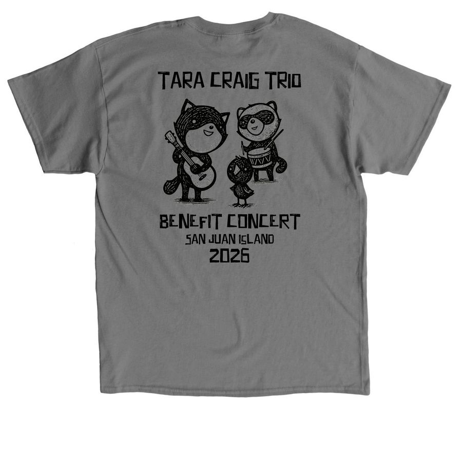 Tara Craig Benefit for Wildlife, a Charcoal Classic Unisex Tee (back-view)