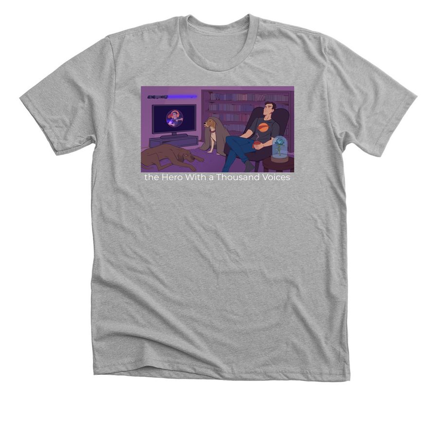 The Room Where It Happens, a Athletic Heather Premium Unisex Tee