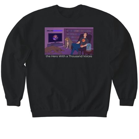 The Room Where It Happens, a Black Softstyle Crewneck Sweatshirt