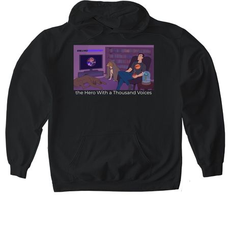 The Room Where It Happens, a Black Gildan Softstyle Pullover Hoodie