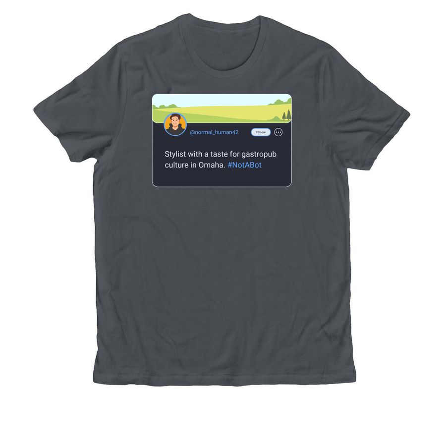 Gastropub Lover Tee-Bot, a Terrain Grey Allmade Organic Cotton Unisex Tee