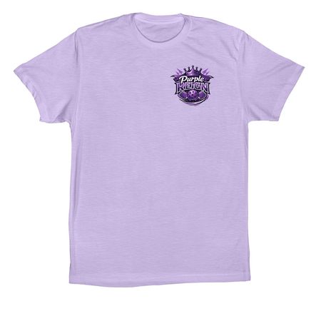 Purple Reign - Front Logo, a Dark Lavender Premium Cotton Tee