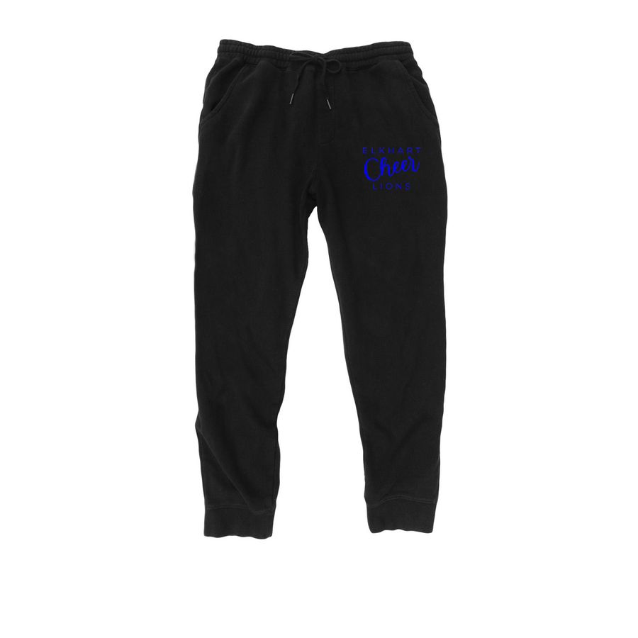 Elkhart Cheer - Joggers, a Black Midweight Fleece Joggers