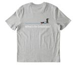 What's for breakfast?, a Cool Heather Grey Stanley/Stella Unisex Creator 2.0 Tee (back-view)