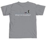 What's for breakfast?, a Granite Comfort Colors Unisex Tee (back-view)