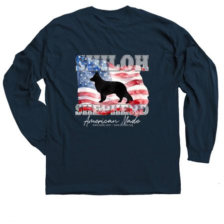 ISSDC American Made (backside), a Navy Classic Long Sleeve Tee