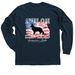 ISSDC American Made (backside), a Navy Classic Long Sleeve Tee (back-view)