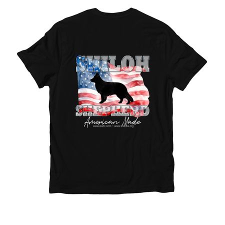 ISSDC American Made (backside), a Deep Black Allmade Organic Cotton Unisex Tee