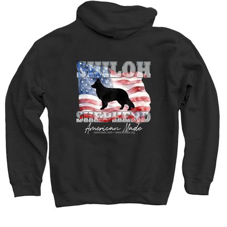 ISSDC American Made (backside), a Black Pullover Hoodie