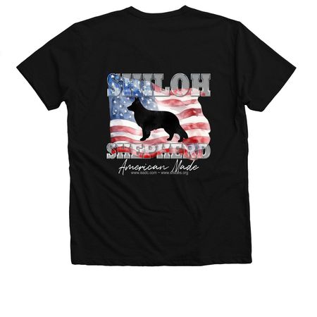 ISSDC American Made (backside), a Solid Black Blend Premium V-Neck Tee