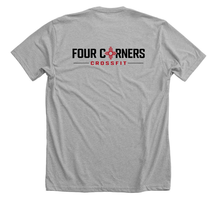First T-shirt drop!, a Athletic Heather Premium Unisex Tee (back-view)