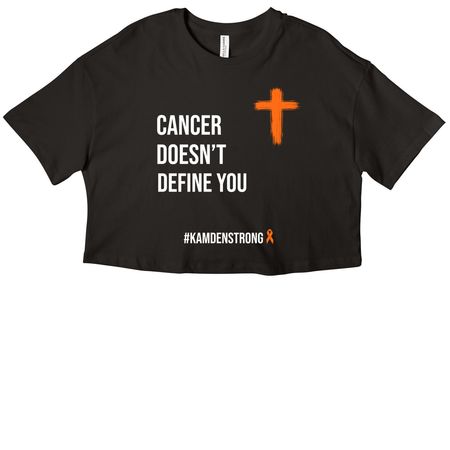 Leukemia awareness&nbsp;, a Black Women?s Cropped Cotton Tee