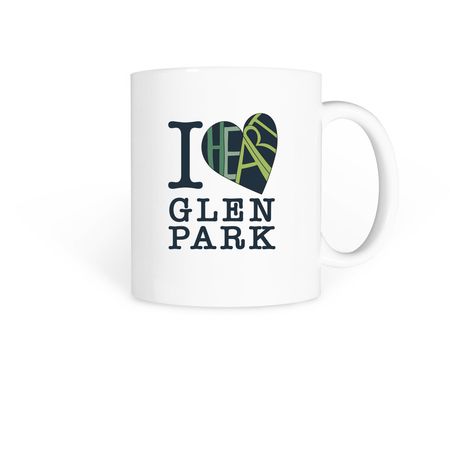 I HEART Glen Park Mug, a White Coffee Mug