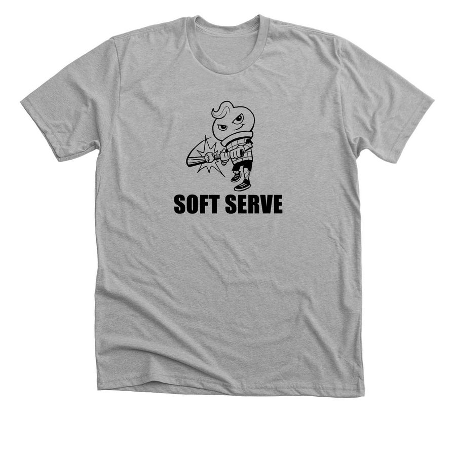 Soft Serve, a Athletic Heather Premium Unisex Tee