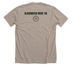 Together on the Trails, a Heather Stone Premium Unisex Tee (back-view)