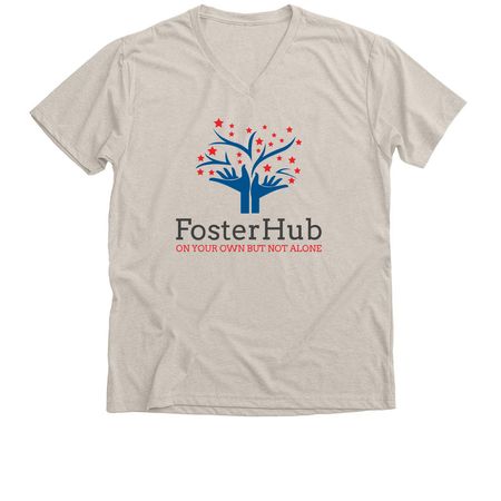 FosterHub Classic Gear, a Heather Dust Premium V-Neck Tee