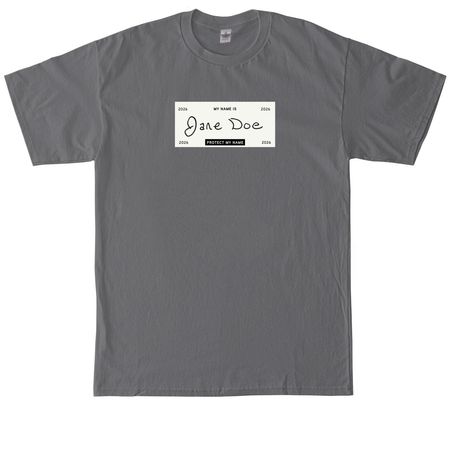 I am Jane Doe: Protect My Name (Cream Label), a Charcoal Tall Classic Unisex Tee