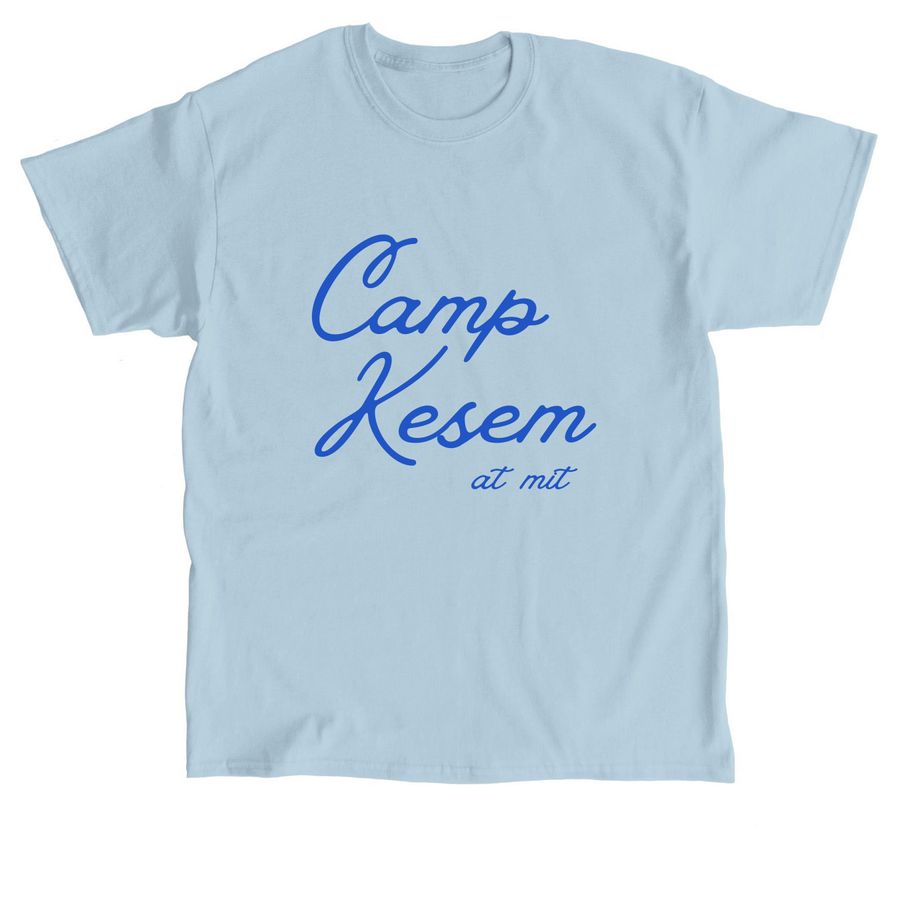 Kesem in Cursive, a Light Blue Classic Unisex Tee