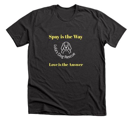 Spay is the Way, a Dark Grey Heather Premium Unisex Tee