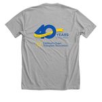 40th Anniversary Campaign, a Athletic Heather Premium Unisex Tee (back-view)