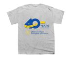 40th Anniversary Campaign, a Sport Grey Youth Unisex Tee (back-view)