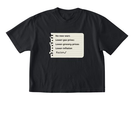 Racism??, a Black Comfort Colors Boxy Tee