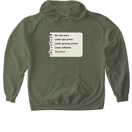 Racism??, a Military Green Gildan Softstyle Pullover Hoodie
