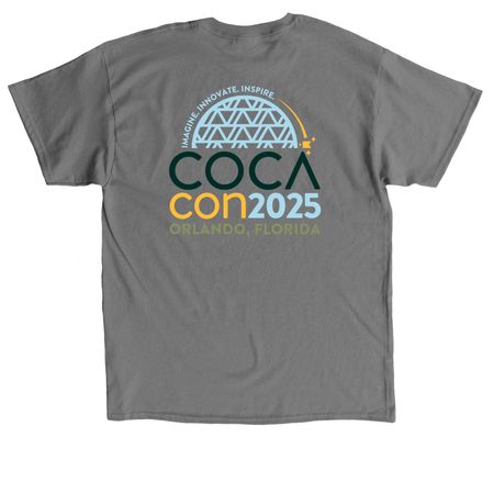 COCAcon 2025 Apparel, a Charcoal Classic Unisex Tee