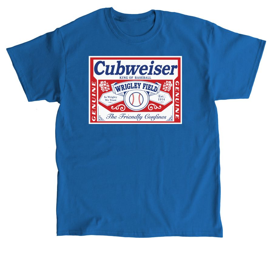 New Chicago Cubs Wrigley Field Cubweiser, a Royal Classic Unisex Tee
