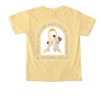 Hope Blooms for Annalyn-YellowChildhoodCancer, a Butter Comfort Colors Youth Tee (back-view)