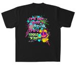 Confidence V2, a Black Heavyweight Garment Dye Tee (back-view)