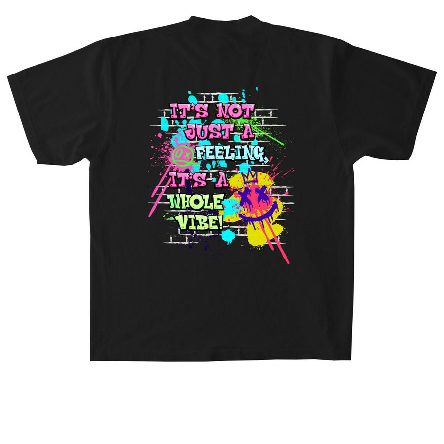 Confidence V2, a Black Heavyweight Garment Dye Tee (back-view)