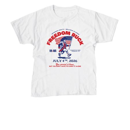 Freedom Ruck Shirts 2026, a White Youth Unisex Tee