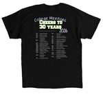 30 Year Anniversary, a Black Classic Unisex Tee (back-view)