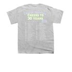 30 Year Anniversary, a Sport Grey Youth Unisex Tee (back-view)