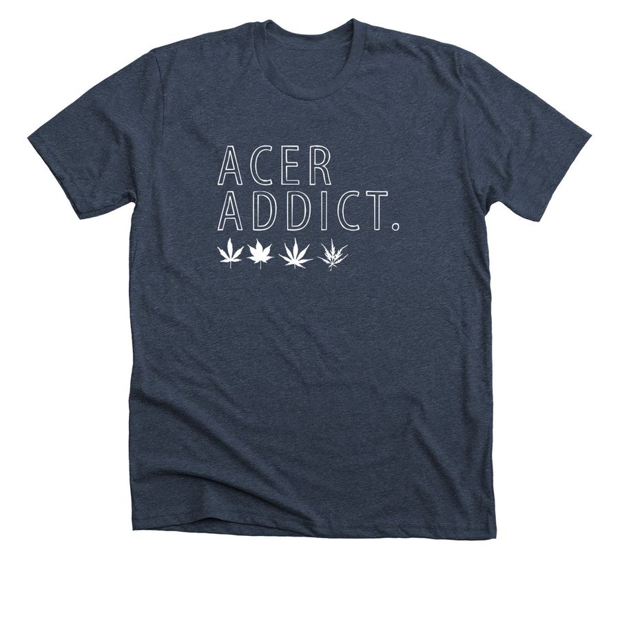 Acer Addict Original Design ?, a Heather Midnight Navy Premium Unisex Tee