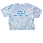 Joyful Tee, a Lagoon Women's Tie Dye Cropped Tee (back-view)