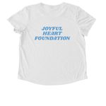 Joyful Tee, a Bright White Allmade Eco Triblend Women?s Scoop Neck Tee (back-view)