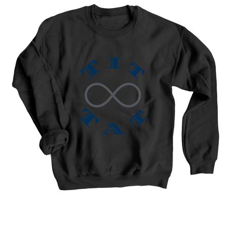 Tit 4 Tat(e), a Black Crewneck Sweatshirt