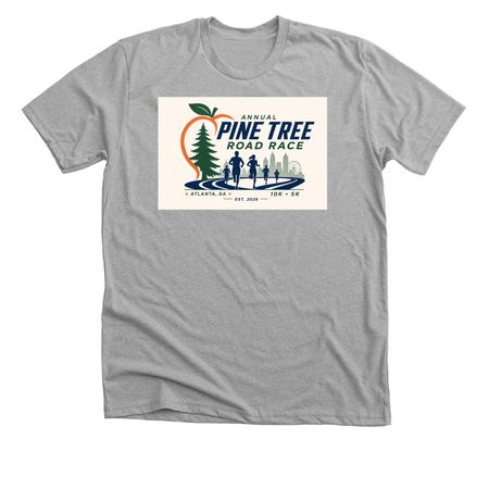 Pine tree 2 side&nbsp;, a Athletic Heather Premium Unisex Tee