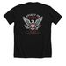 JAA Spirit of 1776 Eagle, a Solid Black Blend Premium Unisex Tee (back-view)