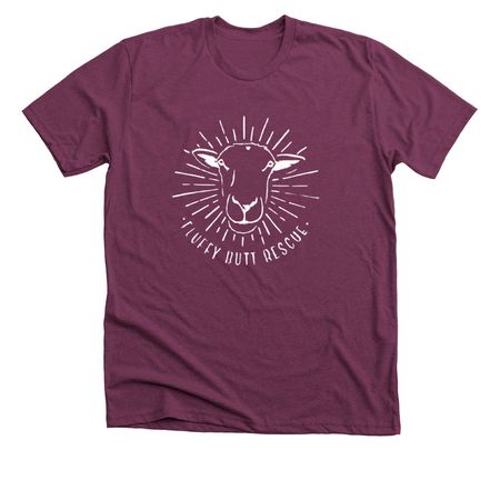 Radiant Goldie, a Heather Maroon Premium Unisex Tee