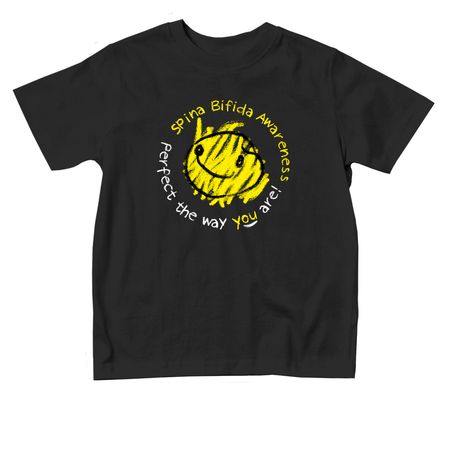 Spina Bifida - Perfect (Toddler), a Black Toddler Tee