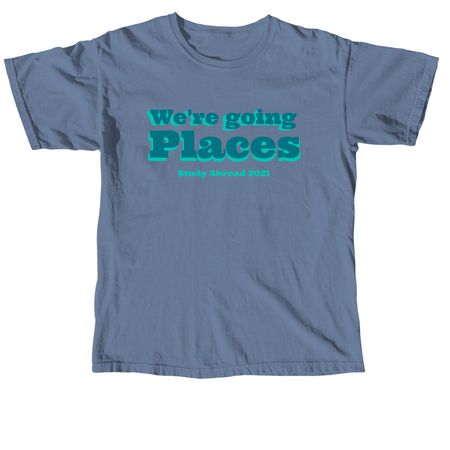 Kylie Lovett Study Abroad Fundraiser, a Blue Jean Comfort Colors Unisex Tee