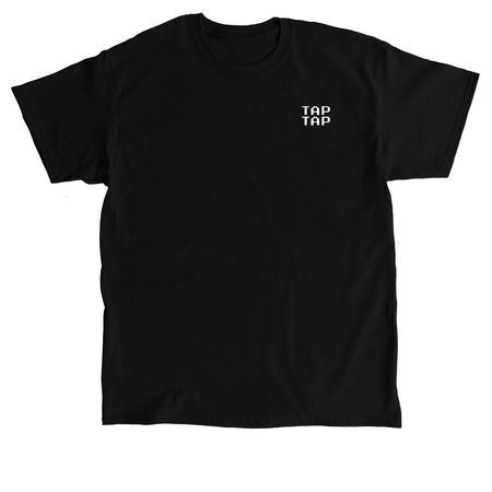 Tap Tap Pinball Rage Apparel, a Black Classic Unisex Tee (back-view)